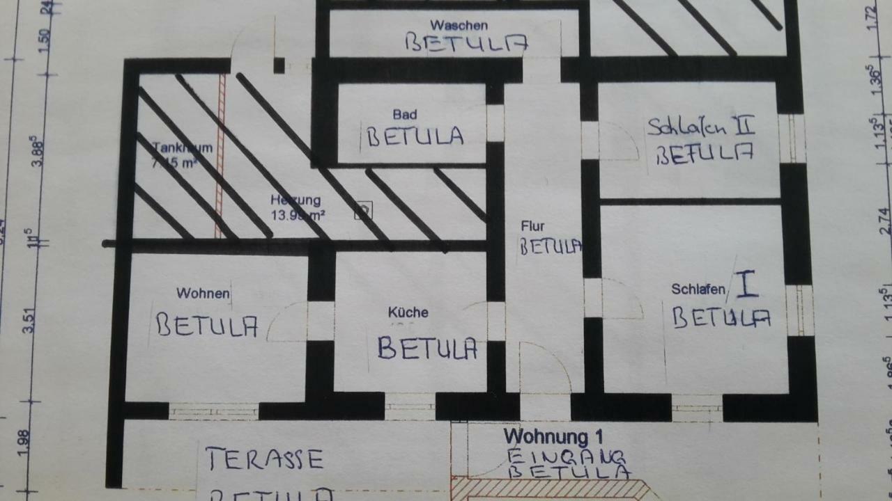 Ferienwohnung Betula Fürstenstein Exterior foto